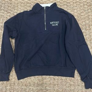 Brandy Melville navy quarter zip